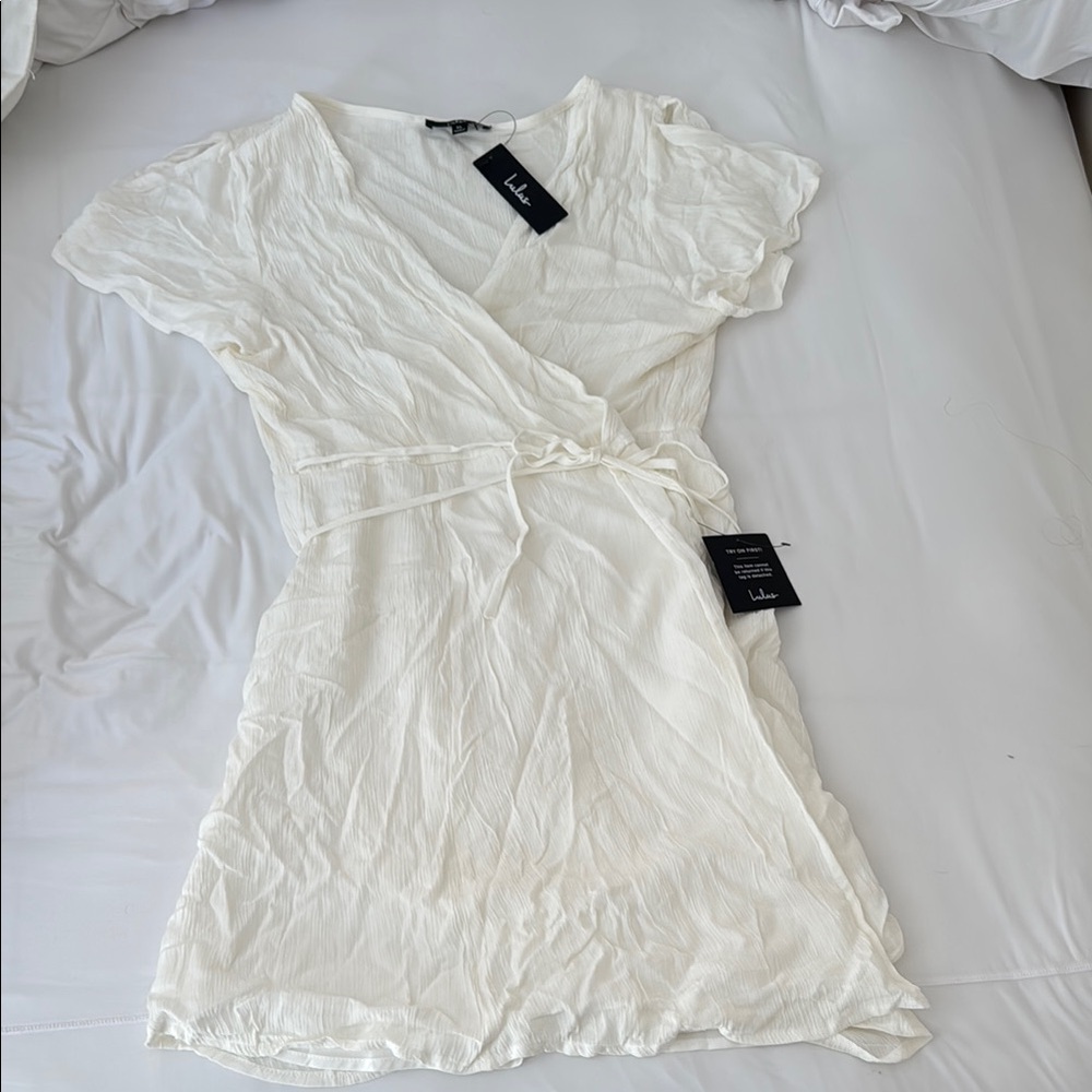 Lulu's White Mini Dress Chic and Stylish